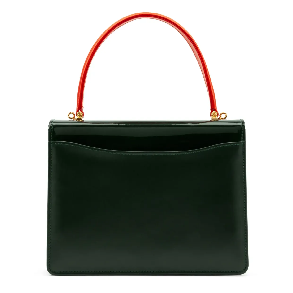 Bellini - Forest Green / Dark Green (Patent) / Tangerine