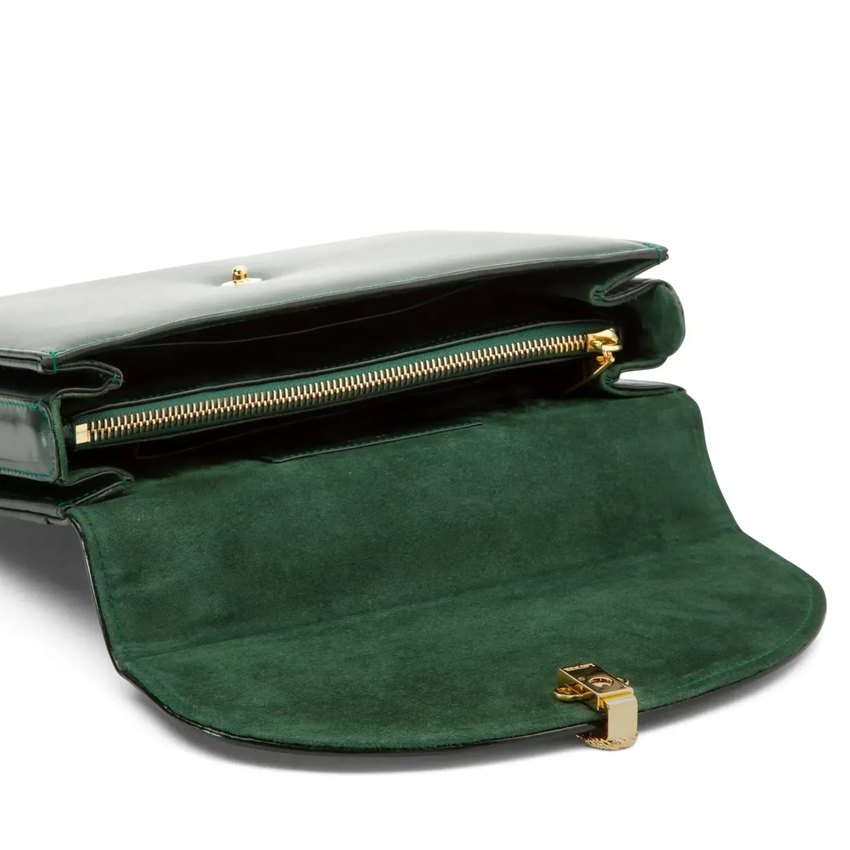 Bellini - Forest Green / Dark Green (Patent) / Tangerine