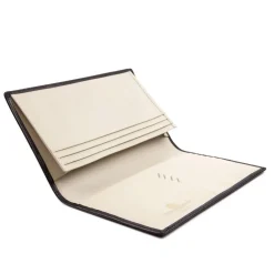 Breast pocket credit card and note wallet – Ebony Black / Bone White