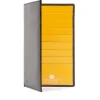 Breast pocket sixteen credit card wallet – Ebony Black / Chrome Yellow