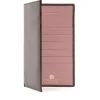 Breast pocket sixteen credit card wallet – Cuban Brown / Dusky Rose