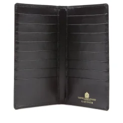 Breast pocket sixteen credit card wallet – Ebony Black
