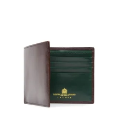 Eight credit card wallet – Dark Brown / Forest Green