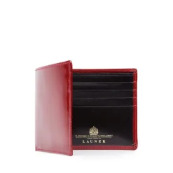 Eight credit card wallet – Red (Patent) / Black