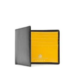 Eight credit card wallet – Ebony Black / Chrome Yellow
