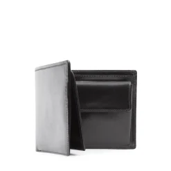 Eight credit card wallet with coin purse – Ebony Black