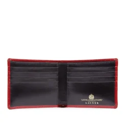 Eight credit card wallet – Red (Patent) / Black