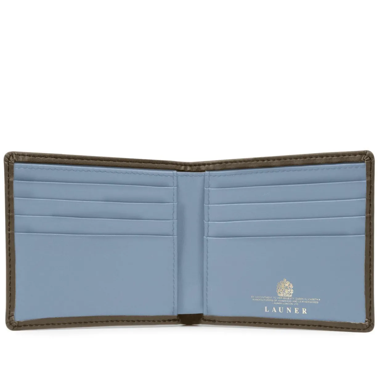 Eight credit card wallet – Taupe / Cloud Blue