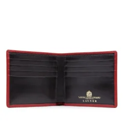 Eight credit card wallet – Scarlet / Ebony Black