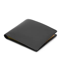 Eight credit card wallet – Ebony Black / Chrome Yellow