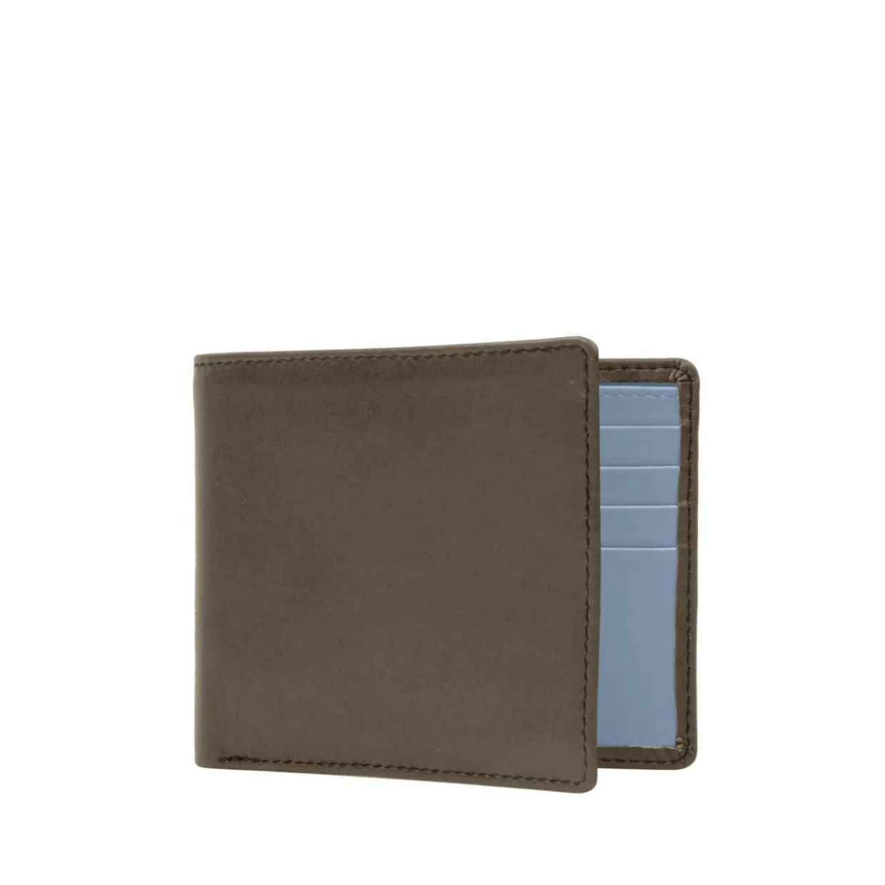 Eight credit card wallet – Taupe / Cloud Blue