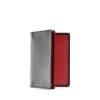 Four card holder – Ebony Black / Scarlet
