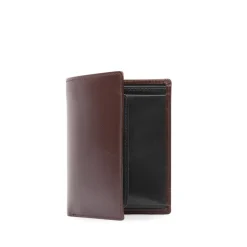 Four card holder with purse – Cuban Brown / Ebony Black