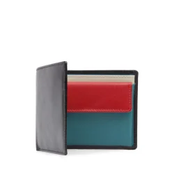 Four credit card wallet with coin purse – Multi-colour