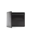 Four credit card wallet with coin purse – Ebony Black
