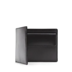 Four credit card wallet with coin purse – Ebony Black