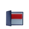 Four credit card wallet with coin purse – Royal Blue / Cloud Blue / Scarlet