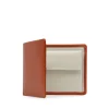 Four credit card wallet with coin purse – Spiced Orange / Bone White