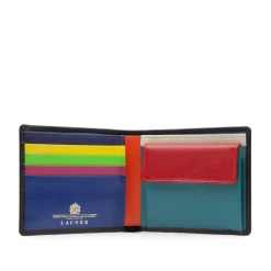 Four credit card wallet with coin purse – Multi-colour