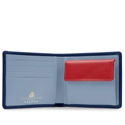 Four credit card wallet with coin purse – Royal Blue / Cloud Blue / Scarlet