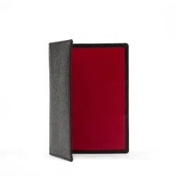 Hatherton Passport holder – Caviar Black / Scarlet