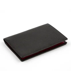 Hatherton Passport holder – Caviar Black / Scarlet