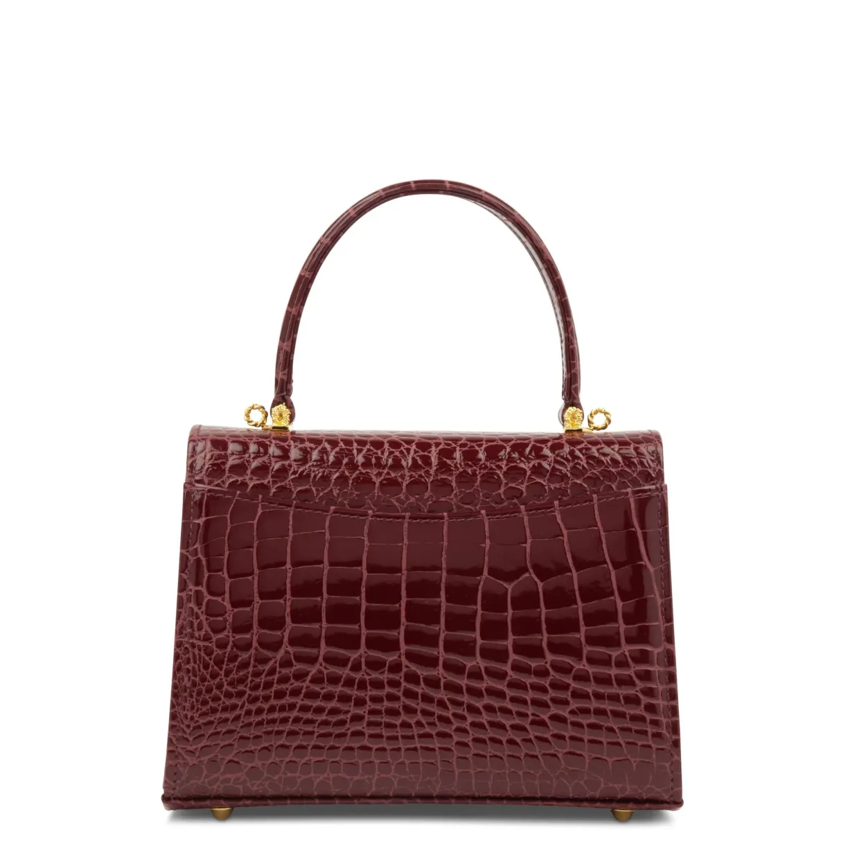 Judi - Burgundy Croc Effect