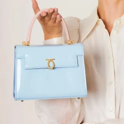 Judi – Charleston Blue / Powder Pink / Sky Blue Pale (Patent)