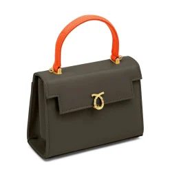 Judi - Taupe / Tangerine