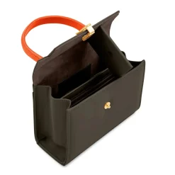 Judi - Taupe / Tangerine