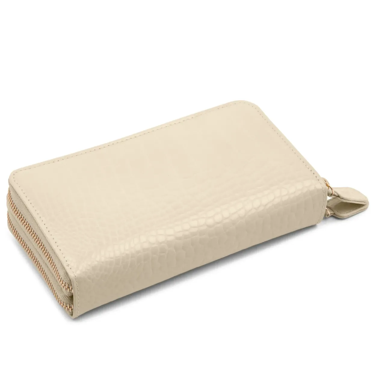 Lily – Alabaster Croc Effect / Cuban Brown