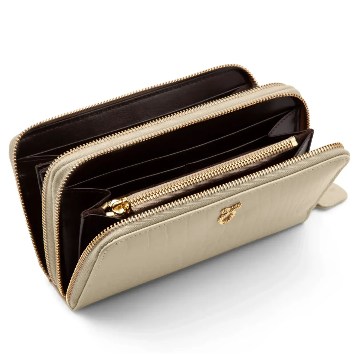 Lily – Alabaster Croc Effect / Cuban Brown