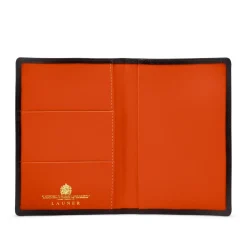 Passport holder – Cuban Brown / Tangerine