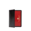 Six card holder – Ebony Black / Scarlet