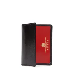 Six card holder – Ebony Black / Scarlet