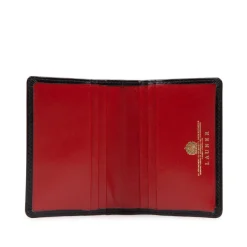 Six card holder – Ebony Black / Scarlet