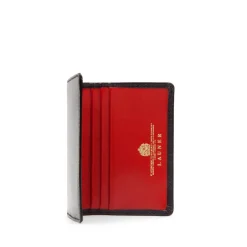 Six card holder – Ebony Black / Scarlet