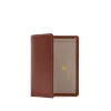 Six card holder with rear pocket – Tan / Buttermilk
