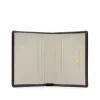Six card holder with rear pocket – Cuban Brown / Bone White