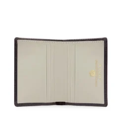 Six card holder with rear pocket – Cuban Brown / Bone White