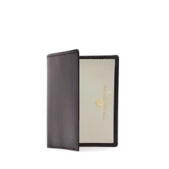 Six card holder with rear pocket – Cuban Brown / Bone White