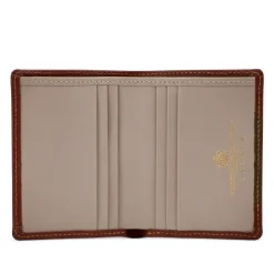 Six card holder with rear pocket – Tan / Buttermilk