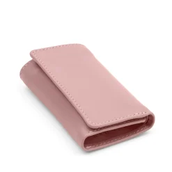 Six-Hook Key Case with Zip – Dusky Rose