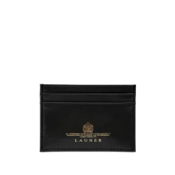 Slim four credit card holder – Ebony Black