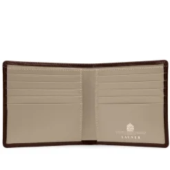 Ten credit card wallet – Buttermilk / Bark Brown