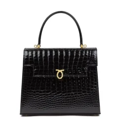 Traviata – Black Croc Effect