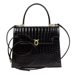 Traviata – Black Croc Effect