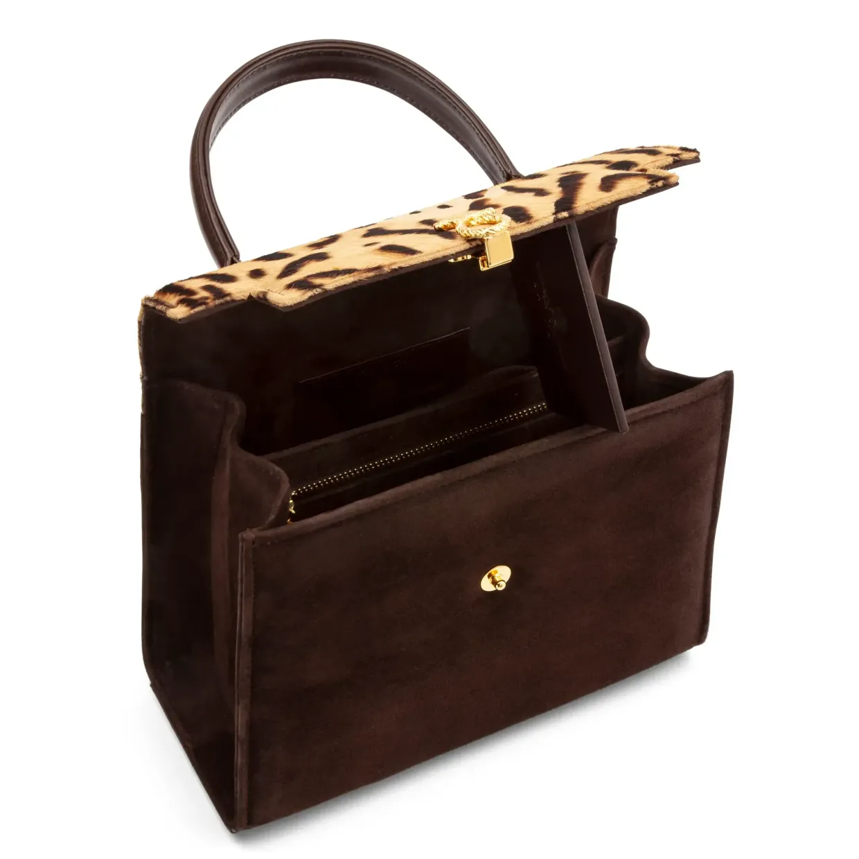 Traviata - Leopard / Bark Brown / Brown Suede