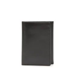 Trifold seven credit card wallet – Ebony Black