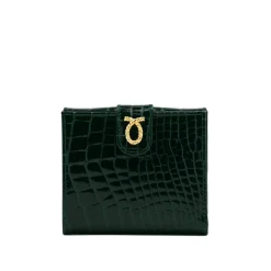 Tulip – Green Croc Effect / Ebony Black